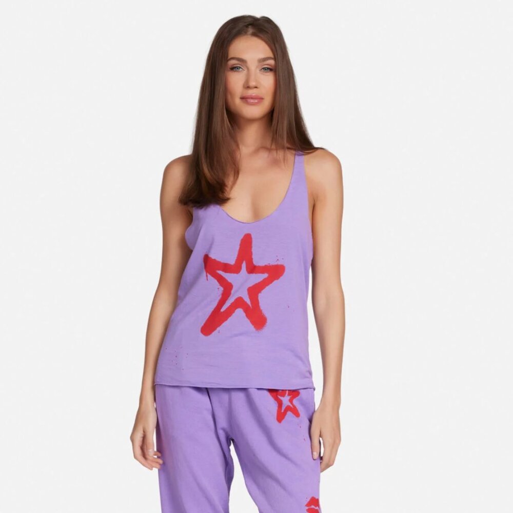 Lauren Moshi - Maisie Airbrush Elements Racerback Tank